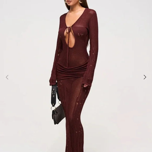 Murci Brown Knit Dress on The Bachelor - Picture 3 of 8